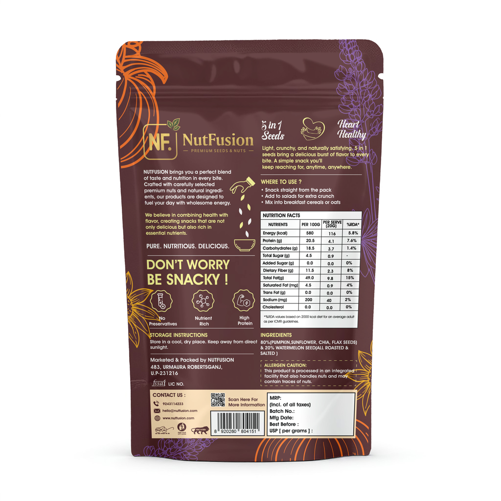 Nutfusion Roasted & Salted 5in1 seed mix